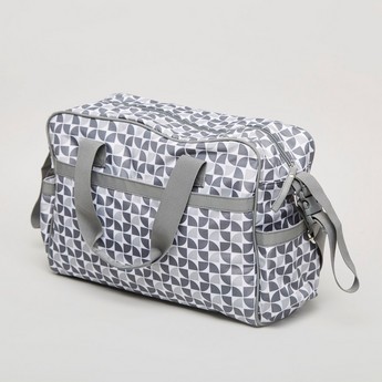 Juniors Printed Diaper Bag with Changing Pad