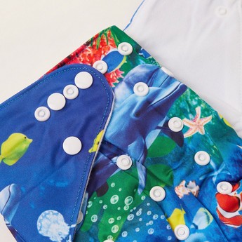 Baby Vision All-In-One Printed Reusable Diaper