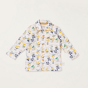 Disney All-Over Mickey Mouse Print Shirt and Pyjamas Set