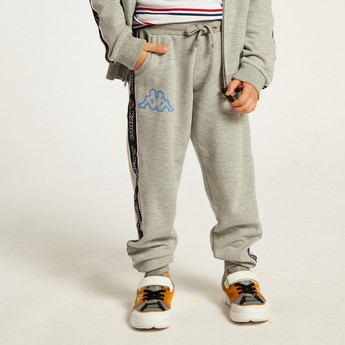 Kappa Printed Hooded Sweatshirt and Jog Pants Set