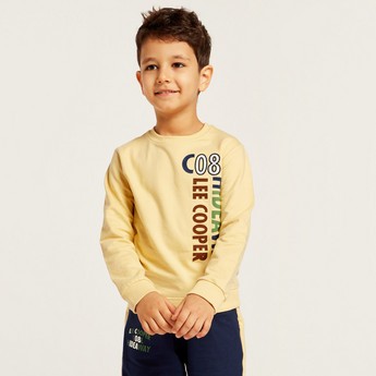 Lee Cooper Printed Long Sleeve Sweatshirt and Jogger Set