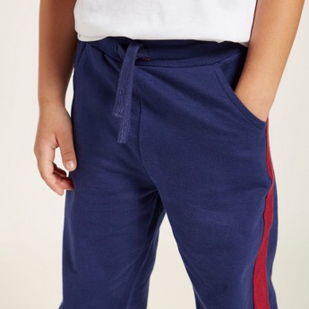 Juniors Solid Jog Pants with Drawstring Closure and Pockets