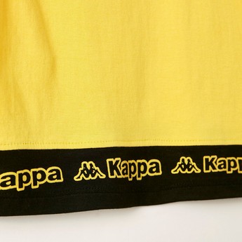 Kappa Logo Print T-shirt with Crew Neck and Short Sleeves