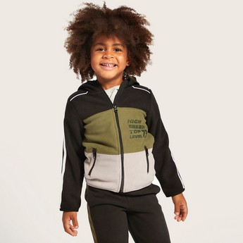 Juniors Printed Jacket with Jog Pants