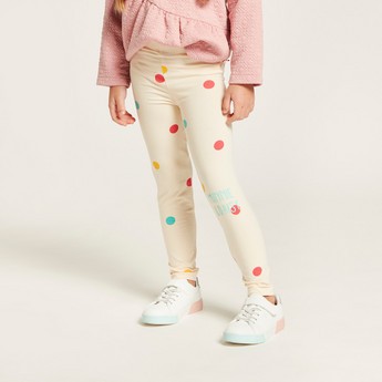 Disney Printed Leggings with Elasticated Waistband