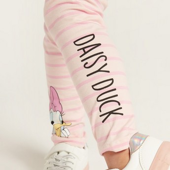 Disney Daisy Duck Print Leggings with Elasticised Waistband