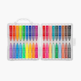 Ooly Double Up 2-in-1 Mini Marker Travel Set - Set of 36