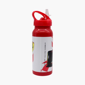 Ferrari Print Water Bottle with Straw