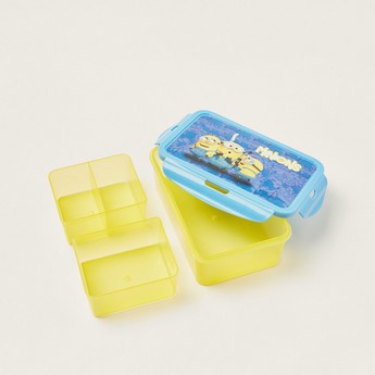 Simba Minion Print Lunch Box with Clip Lock Lid