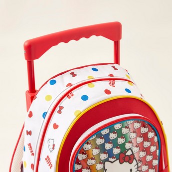 Hello Kitty Print Trolley Backpack - 16 inches