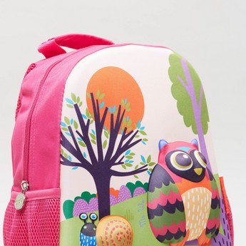 OOPS Forest Print Backpack - 12 inches