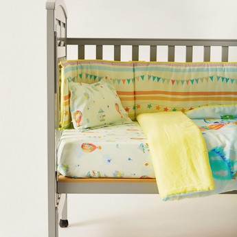 Fancy Fluff Carnival Print 4-Piece Organic Bedding Set