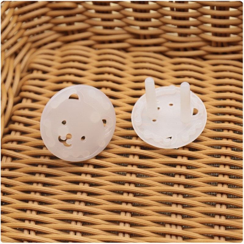 9pcs Bear EU Electrical Power Socket Outlet Child Kids Child Safety Guard Protection Kids Sockets Cover Sockets Protector Cover