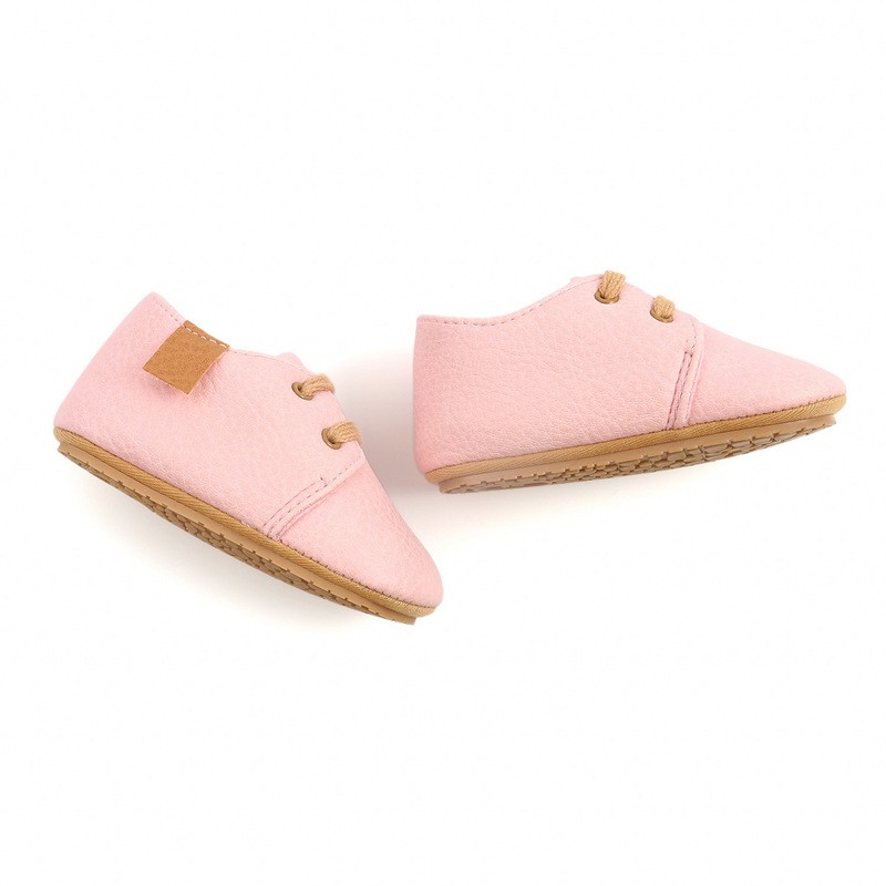 New Baby Shoes Retro Leather Boy Girl Shoes Multicolor Toddler Rubber Sole Anti-slip First Walkers Infant Newborn Moccasins