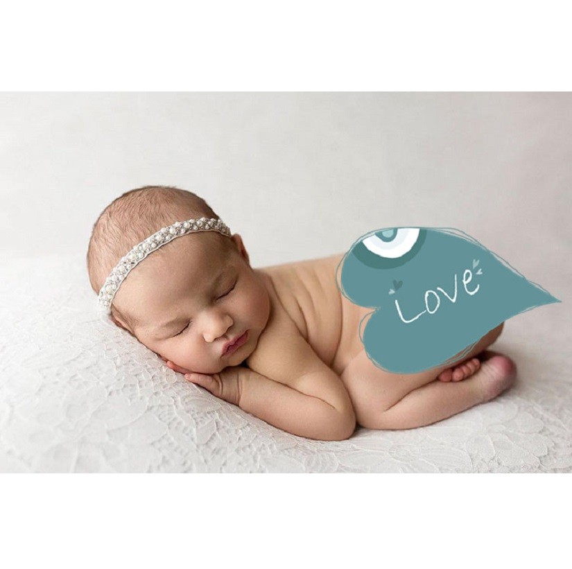 Pearl Headband Newborn Baby Twins Hairwear Newborn Photography Props Baby Photo Aeccess