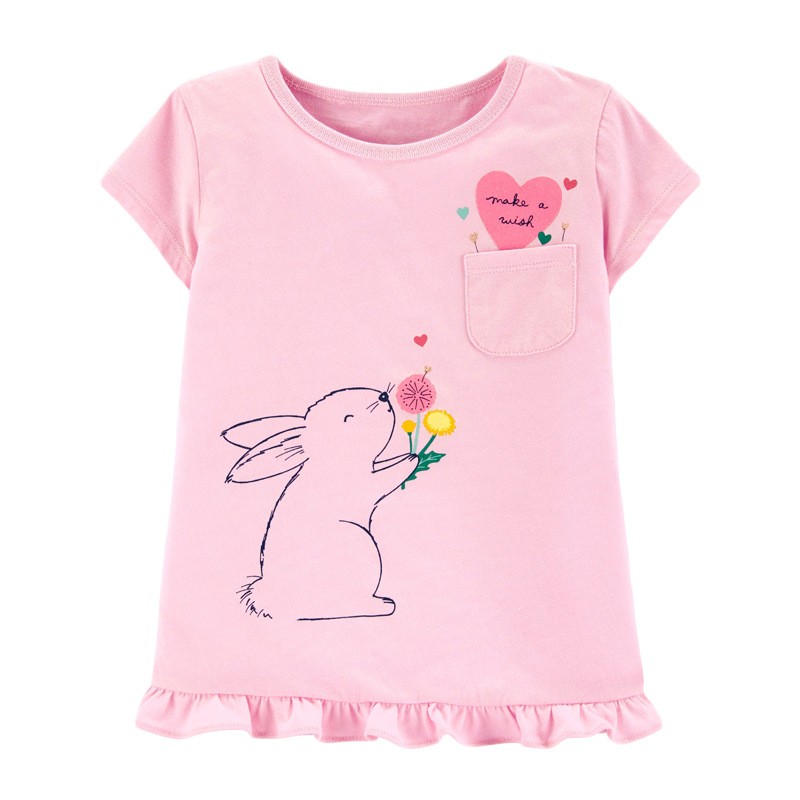 Little maven 2022 summer baby girls T-shirt cotton soft and comfortable lovely tops baby boy children casual clothes