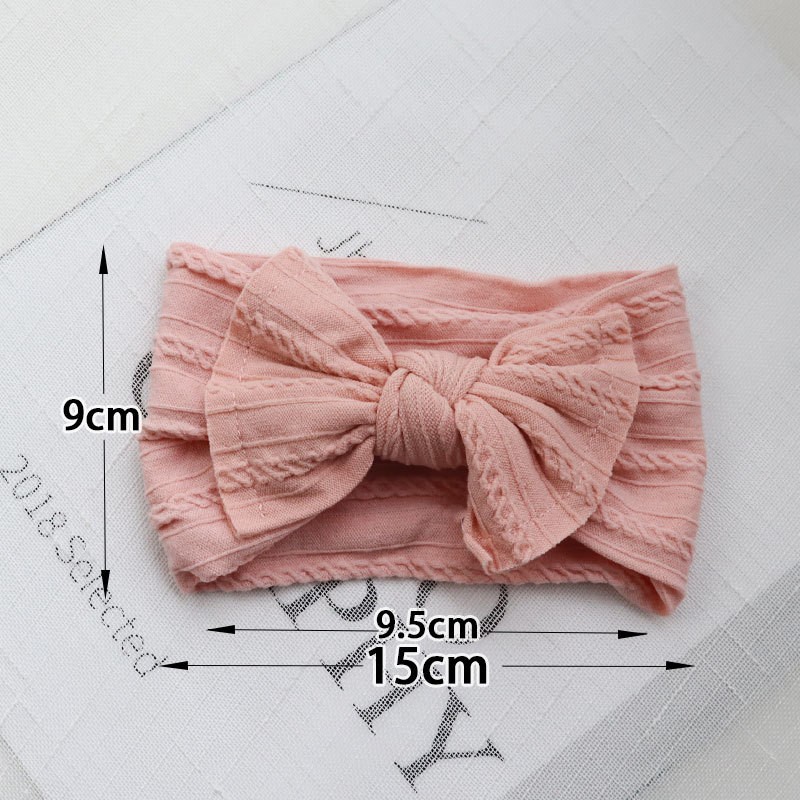 Baby Hair Band Girls Bow Elastic Headbands Turban Baby Hair Accessories Kids Headpiece 18 Colors