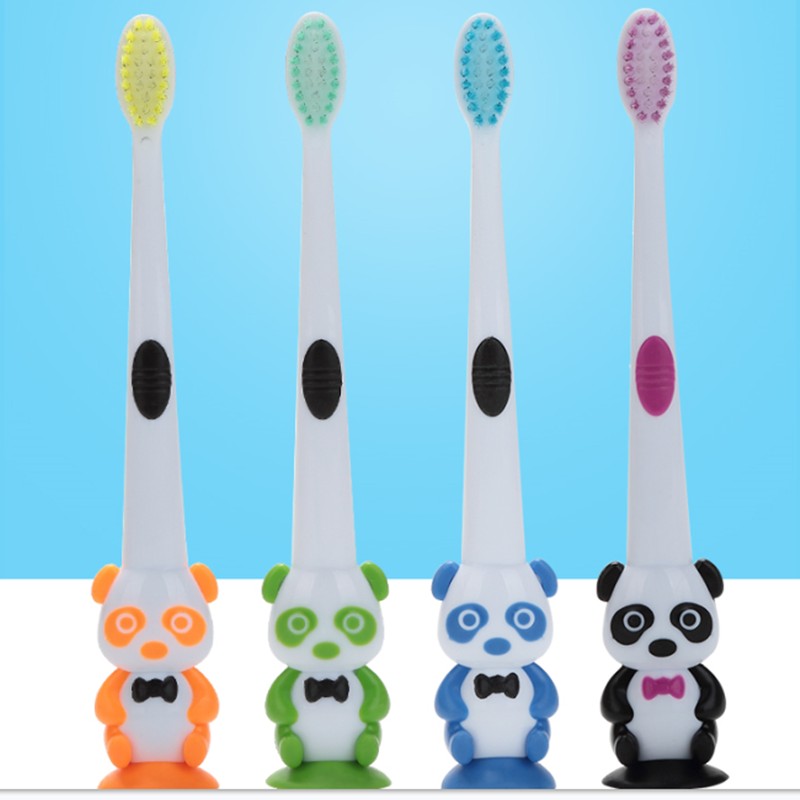 1pc Cartoon Children Panda Soft Bristle Toothbrush Baby Toothbrush Kids Training Toothbrush Care For 3-12 Years