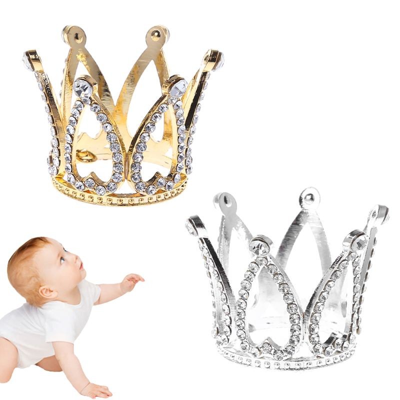 Baby Crown Photo Photography Props Headband Small Ring Decoration Newborn Girls Princess Souvenir Birthday Party Tiara