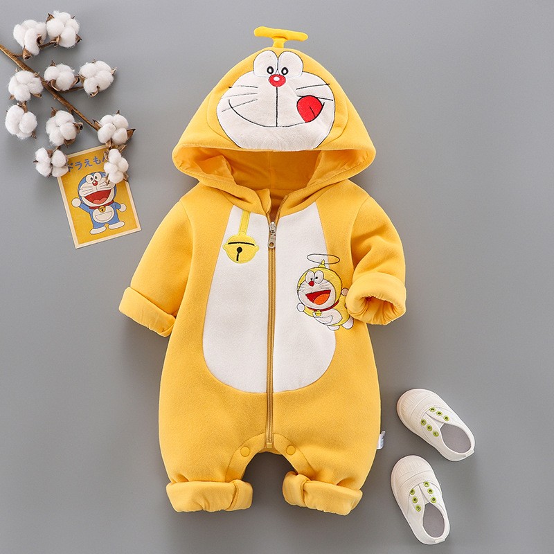 Baby one piece clothes cute warm newborn suit boy baby one piece clothes new style for out in autumn and winter