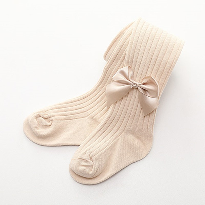 Baby Girls Pantyhose Cute Winter Clothes For Girls Bow Tie Breathable Cotton Socks Knitted Baby Socks 1-8T