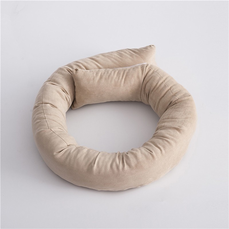 6pcs/set Newborn Posing Bean Bag Baby Photography Prop Cushion Baby Crescent Shaped Pillows Positioner Pillow Basket Filler