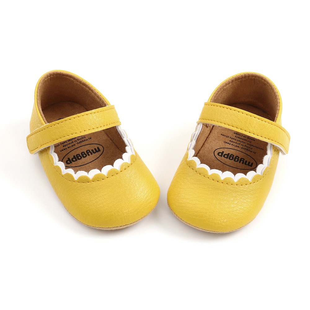 New Baby Boys Girls Leather Rubber Anti-slip First Walkers Baby Shoes Newborn Baby Girls Shoes