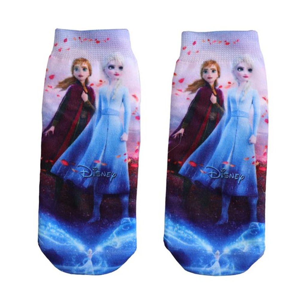 4 Pairs/Bag Kids Socks Children Frozen Socks Spring Cotton Anna Elsa Princess Cartoon Socks for Boy Girls Socks