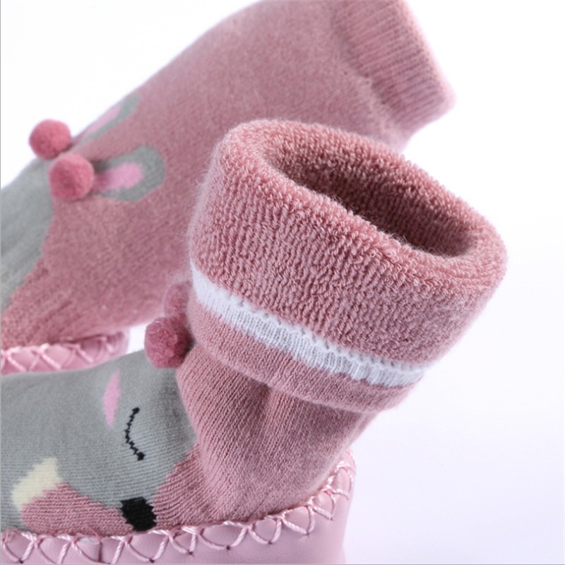 baby indoor sock baby shoes newborn boy socks winter thick terry cotton baby girl sock with rubber soles infant animal sock