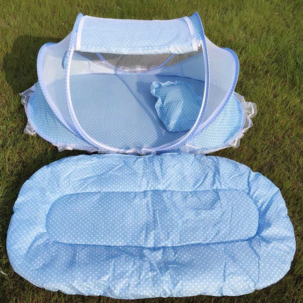 3pcs/lot 0-36 Months Baby Bed Portable Foldable Baby Crib With Netting Newborn Sleep Bed Travel Bed Mosquito Net Baby Bedding