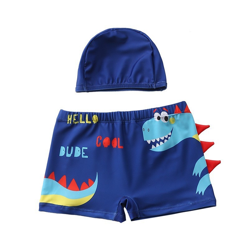 Children Swimming Trunks Cartoon Dinosaur Kids Swimwear For Boys Toddler Swimsuit Boy Shorts For Swimming Baby Bath Tub Set