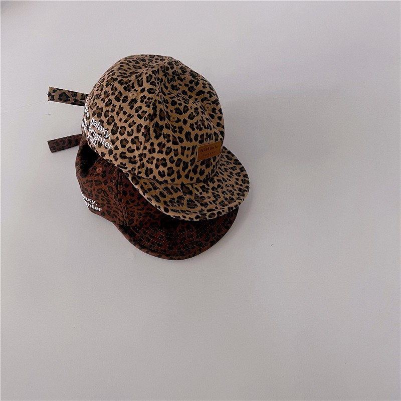 MILANCEL 2022 summer kids hat printed leopard alphabet children hat