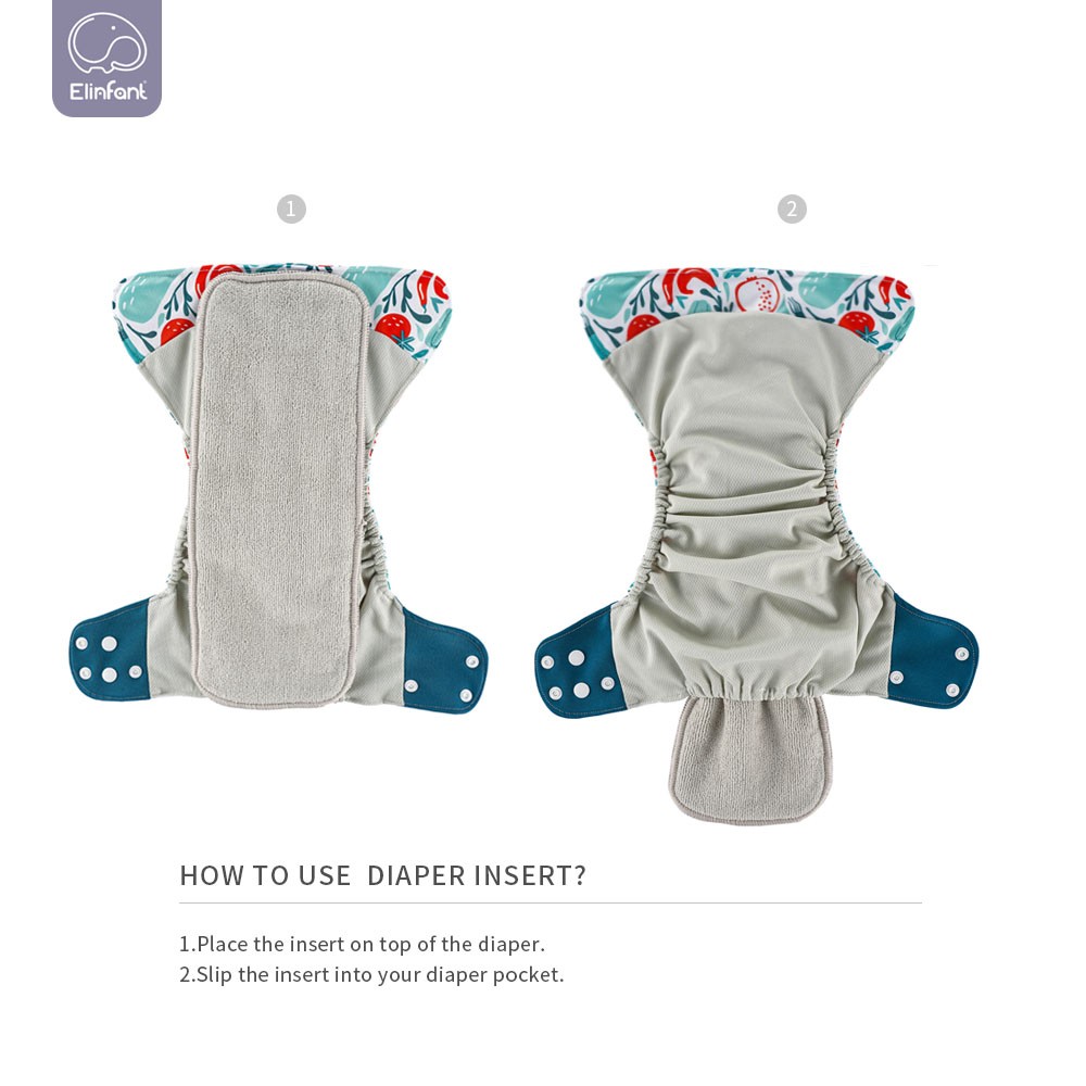 Elbaby Eco-friendly New Gray Mesh Cloth 4pcs/set Washable Diaper Pocket Adjustable Reusable Fralda Environmental Cloth Diaper