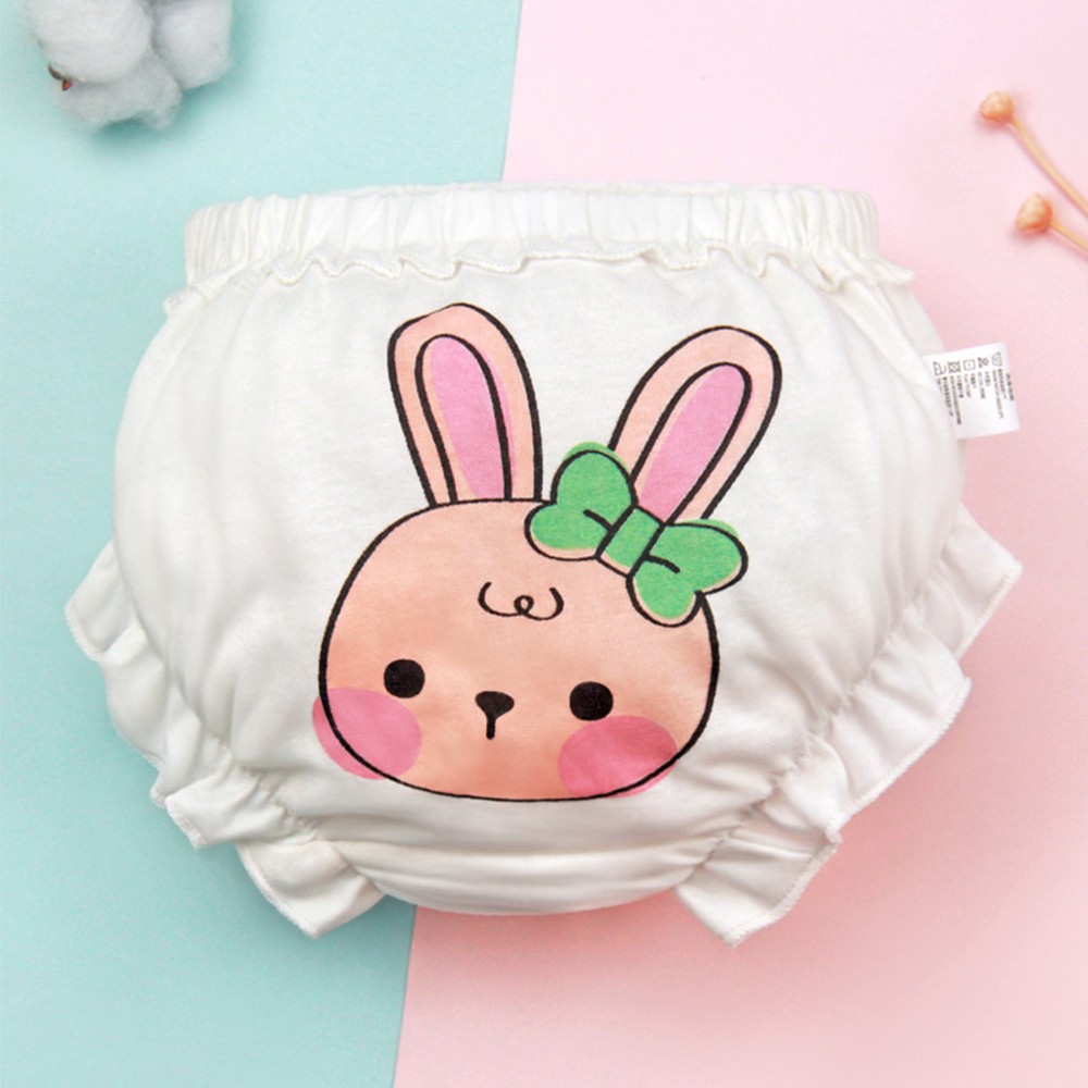 Baby Girls Briefs Panties For Kids Underwear Children Underpants Cotton Bread Pants Duck Flower Rabbit Pattern 4pcs/lot