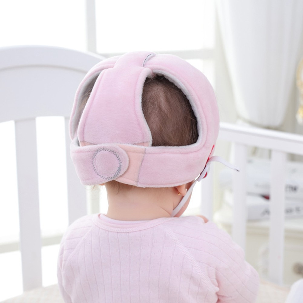 Baby Safety Helmet Head Protection Hats Cotton Toddler Infant Adjustable Anti-Fall Hats Children Walking Crawling Crash Hat