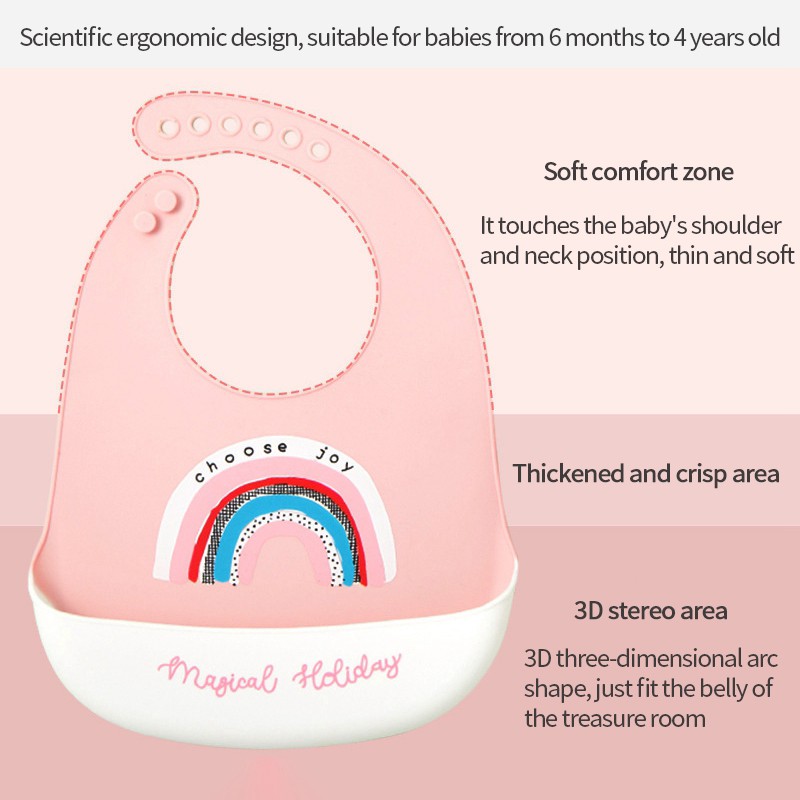 Waterproof Baby Bibs For Babies Burp Feeding Cloth Adjustable Silicone Bibs Saliva Dripping Newborn Infant Saliva Towel Bandana