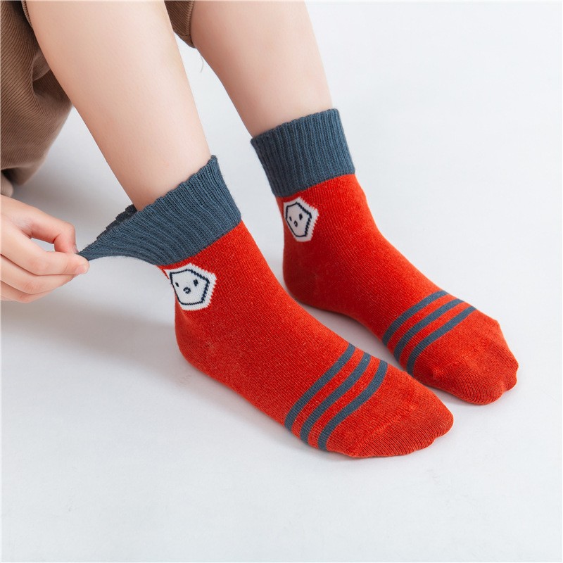 2022 5pairs/lot Children Cotton Boys Girls Socks Cute Cartoon Pattern Kids Socks for Baby Boy Girl Sport Pattern Suitable for 1-12Y