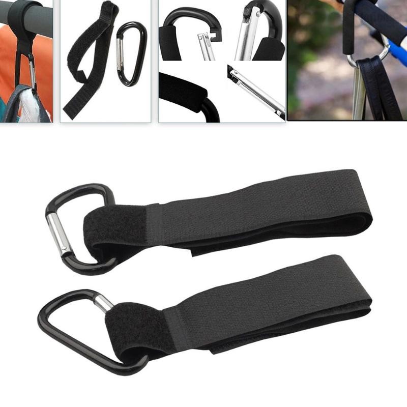 4/2pcs Stroller Hooks Wheelchair Pram Pram Pram Bag Rack Baby Strollers Shopping Bag Clip Stroller Accessories