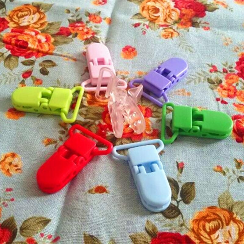 10pcs Baby Plastic Pacifier Clip Holder Soother Mam Baby Doll