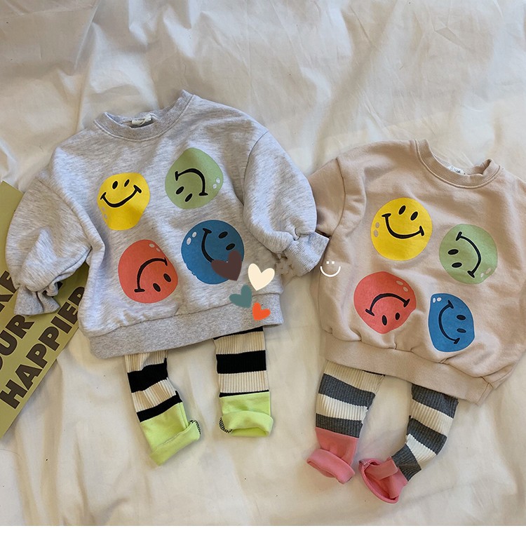 Kids Pants Cute Striped Leggings Cotton Breathable Elastic Boys and Girls New Collection Autumn Winter 2020