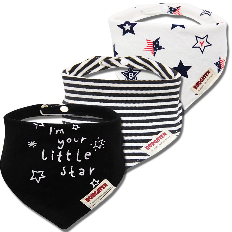 3pcs Organic Cotton Baby Gauze Scarf Burp Cloth Bandana Bibs Newborn Baby Boy Infant Girl Toddler Winter Scarf Waterproof Bib