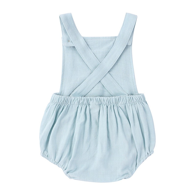 Summer Newborn Infant Baby Boys Girls Rompers Playsuit Jumpsuit Overalls for Kids Cotton Linen Sleeveless Baby Clothing