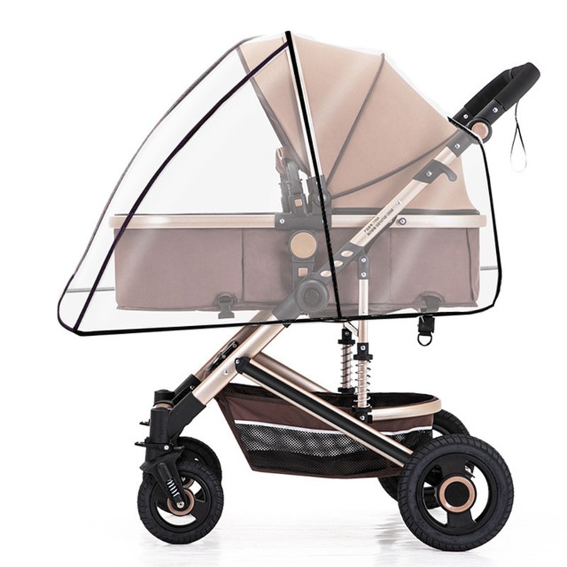 Universal Stroller Rain Cover Wind Transparent Dust Shield Pram Umbrella Raincoat Baby Car Seat Cover Stroller Accessories