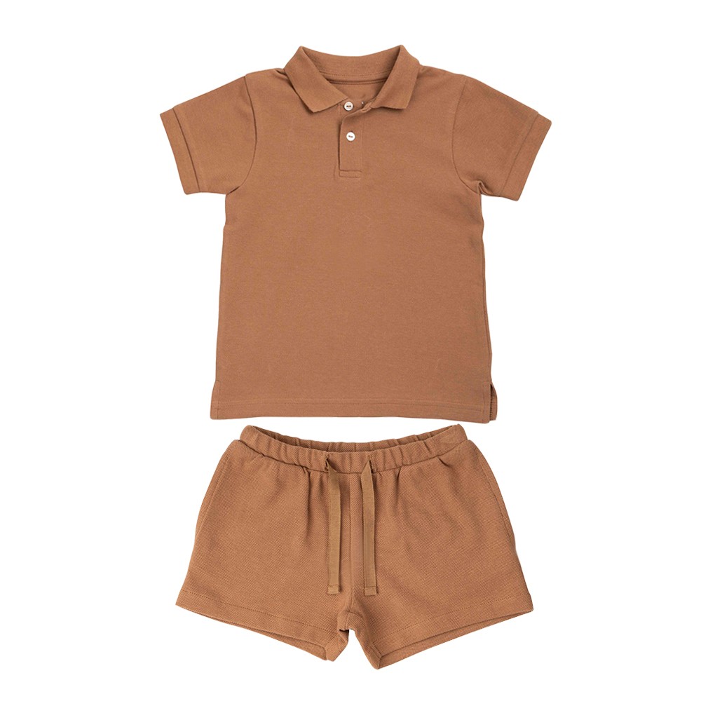 Fashion Toddler Boy Girl Clothes Set Summer Baby Girl Clothes Kids Sport Polo T-shirt + Shorts 2pcs Kids Clothes Suits