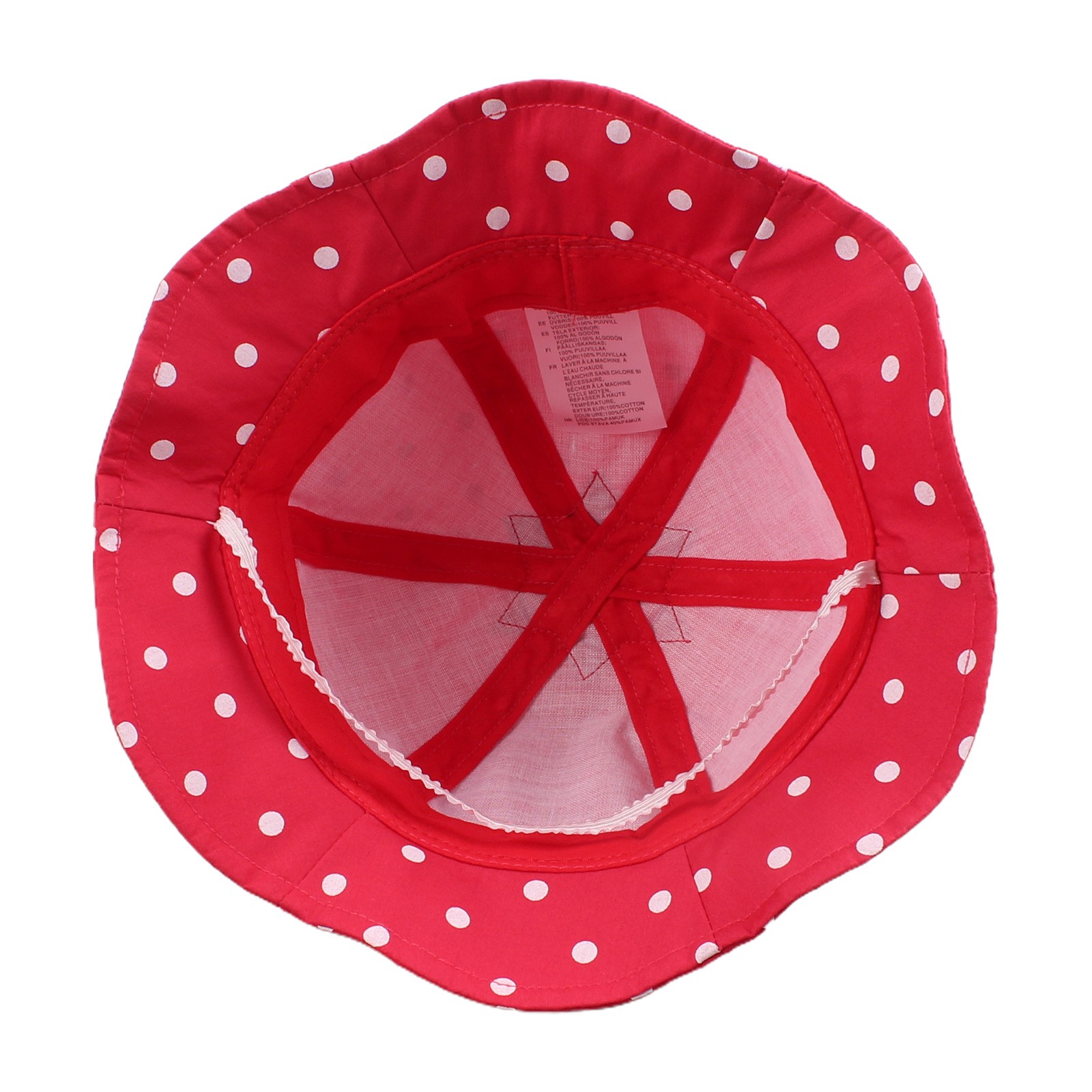 Kids Red Strawberry Dot Hat Baby Spring Summer New Cotton Bucket Cover Lovely Outdoor Sun Hat