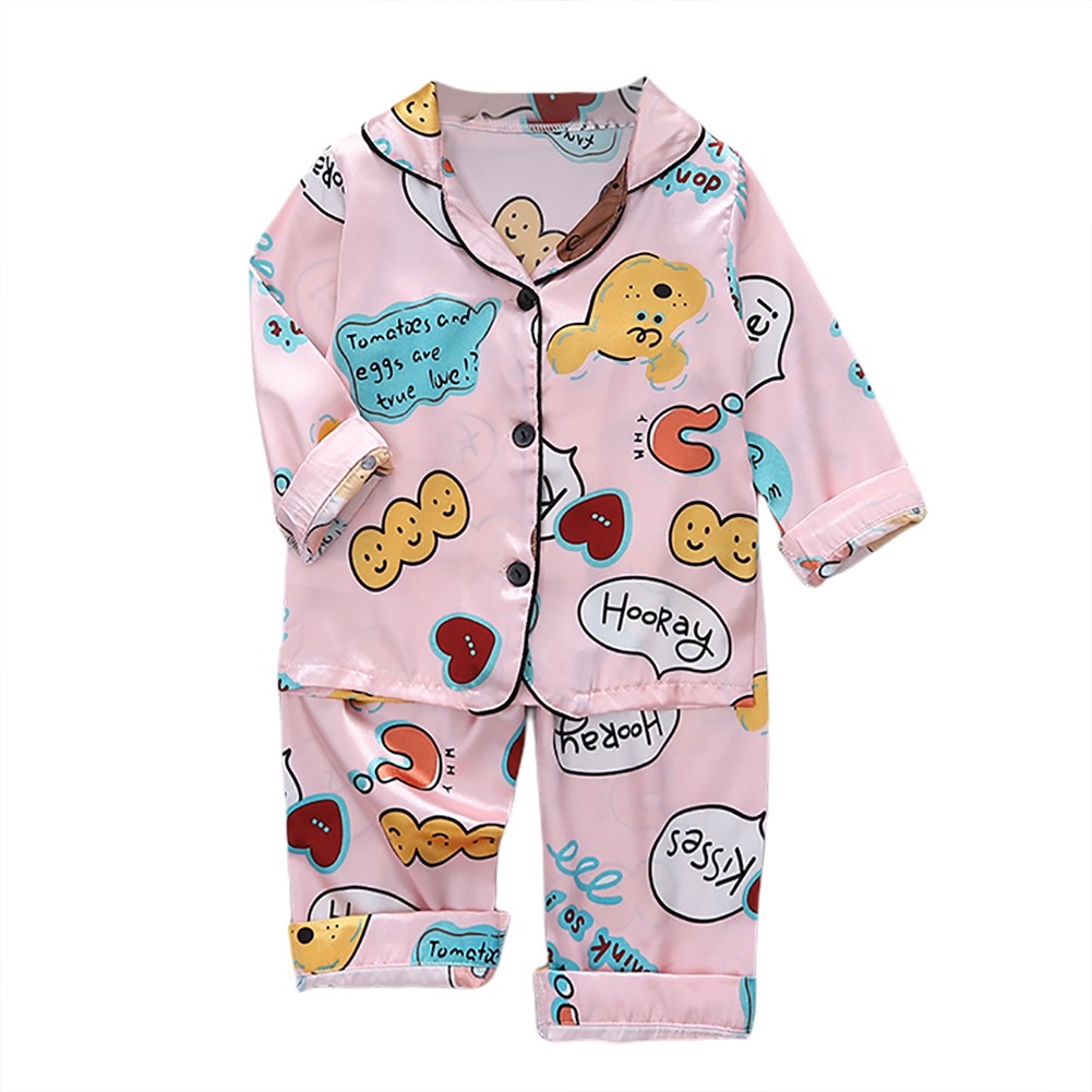 Summer 2 pcs/set Cartoon Kids Boys Short-sleeved Tops + Pants Suit Home Wear Set Children's Pajamas set 2-7 years For Kids