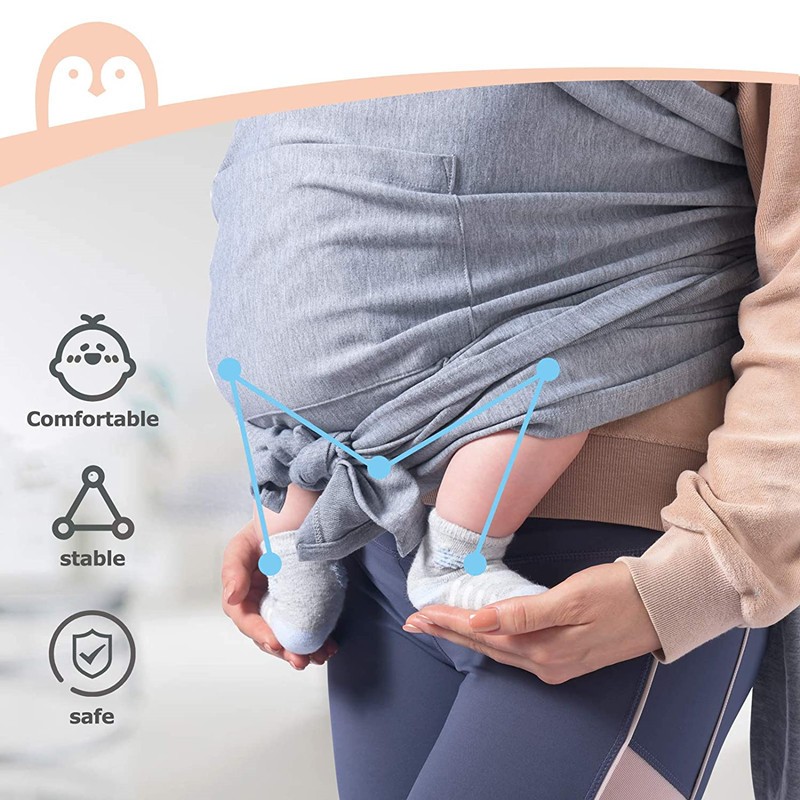 Baby Sling Loop Comfortable Carrier Wrap Summer Cotton Cross Simple Adjustable X-Shape Front Hold Type Baby Care GearBackpack