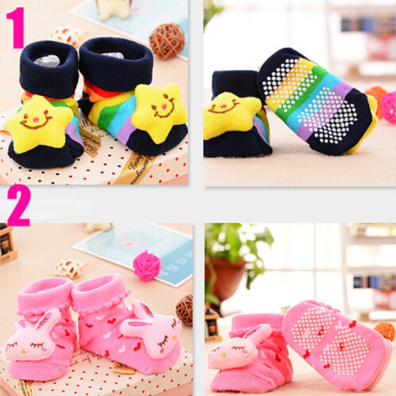 Baby Socks Newborn Cartoon Animal Floor Socks Anti Slip Kids Cotton Shoes Boots Autumn Winter Socks for Children Boy Girls Socks