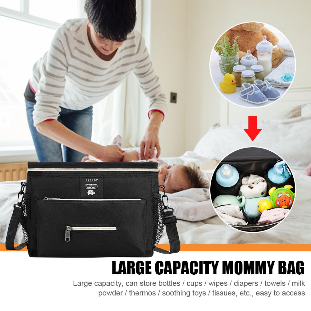 Waterproof Diaper Bag Large Capacity Mother Travel Bag Multifunctional Maternity Mother Baby Stroller Bags Organizer Mummy Bag