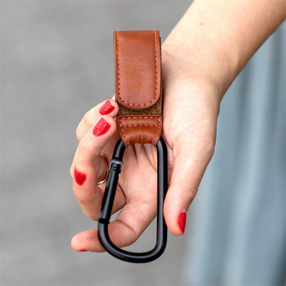 1/2pcs PU Leather Baby Stroller Hook Bag Stroller Rotate 360 ​​Degree Rotate Pram Organizer Stroller Hook Accessories